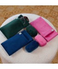 Velvet Glasses Case Double | Navy